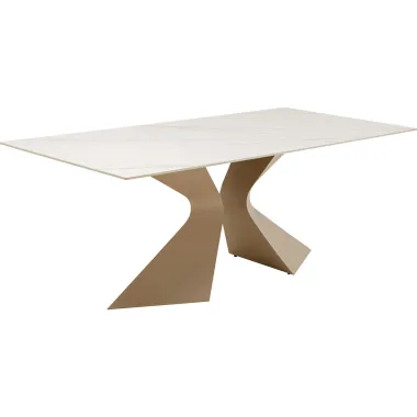 Kare Stół do jadalni GLORIA ceramiczny macchiato 200 x 75 x 100cm / 70757