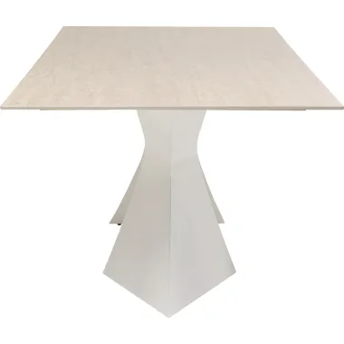 Kare Stół do jadalni GLORIA trawertyn beżowy 200 x 75 x 100cm / 71186