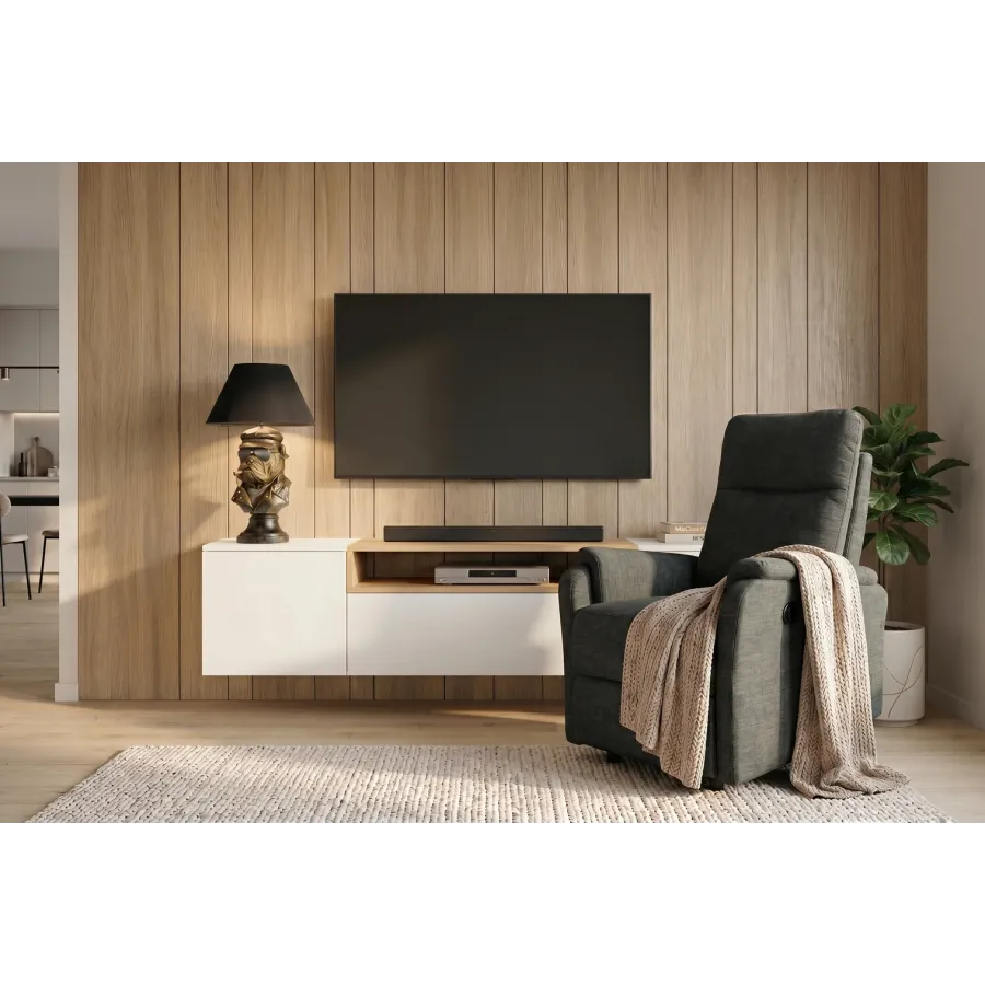 Invicta Fotel Kinowy HOLLYWOOD elektryczna regulacja zielony 75 x 100 x 85cm / 47602