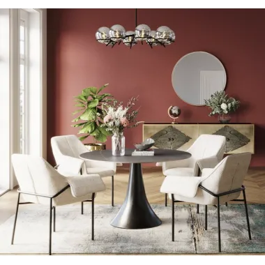 Kare Stół GRANDE POSSIBILITA SIGNATURE ceramiczny blat Ø 120 x 77cm / 86382