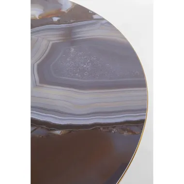 Kare Stół GRANDE POSSIBILITA SIGNATURE Agate blat Ø 120 x 76cm / 70685
