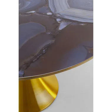 Kare Stół GRANDE POSSIBILITA SIGNATURE Agate blat Ø 120 x 76cm / 70685