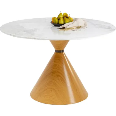 Kare Stół do jadalni CONO ceramiczny blat dąb Ø 120 x 76 x 120cm / 71568