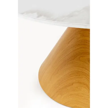 Kare Stół do jadalni CONO ceramiczny blat dąb Ø 120 x 76 x 120cm / 71568