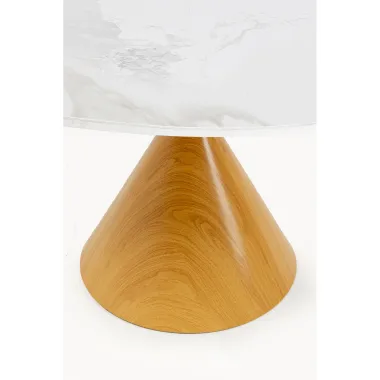 Kare Stół do jadalni CONO ceramiczny blat dąb Ø 120 x 76 x 120cm / 71568