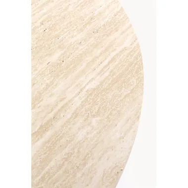 Kare Stół do jadalni CONO trawertyt orzech Ø 120 x 76 x 120cm / 71533