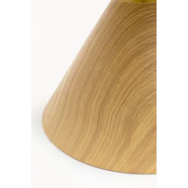 Kare Stolik kawowy CONO trawertyn dąb Ø 70 x 42 x 70cm / 70656