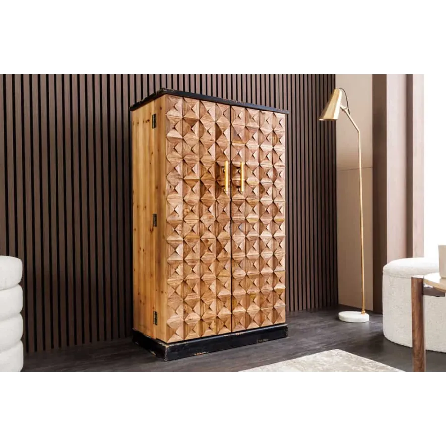 Invicta Barek na wino BODEGA sosna naturalna 79 x 120 x 44cm / 48162