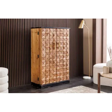 Invicta Barek na wino BODEGA sosna naturalna 79 x 120 x 44cm / 48162
