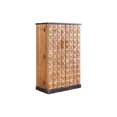 Invicta Szafka na wino BODEGA sosna naturalna 79 x 120 x 44cm / 48162