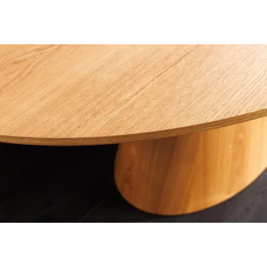 Invicta Stół UNIQUE owalny rozkładany optyka dębu 160 - 200cm / 47657