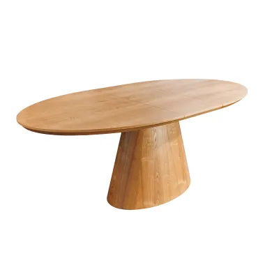Invicta Stół UNIQUE owalny rozkładany optyka dębu 160 - 200cm / 47657