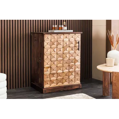 Invicta Barek na wino BODEGA sosna naturalna 62 x 90 x 43cm / 48169