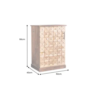 Invicta Barek na wino BODEGA sosna naturalna 62 x 90 x 43cm / 48169