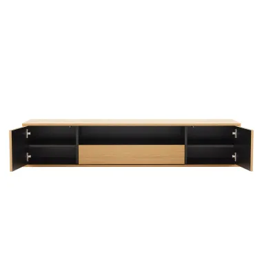 Invicta Szafka RTV LOFT fornir dębowy 150 x 30 x 40cm / 47814