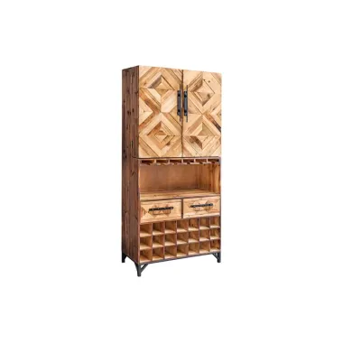 Invicta Witryna barowa BODEGA drewno sosny 71 x 160 x 34cm / 48166