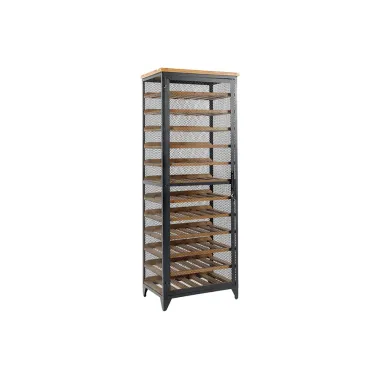 Invicta Regał na wino BODEGA drewno sosnowe metalowa rama 38 x 191 x 30cm / 48167