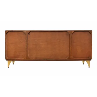 Invicta Komoda GOLDEN SUNSET 3D brązowe mango 177 x 75 x 38cm / 49230