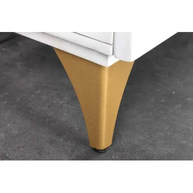 Invicta Komoda GOLDEN SUNSET 3D białe mango 140 x 75 x 38cm / 48844