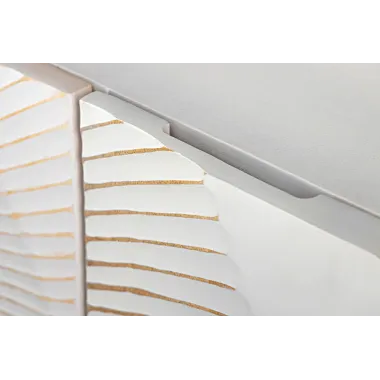 Invicta Komoda GOLDEN SUNSET 3D białe mango 140 x 75 x 38cm / 48844