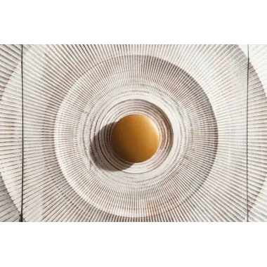 Invicta Komoda GOLDEN SUNSET 3D białe mango 140 x 75 x 38cm / 48844