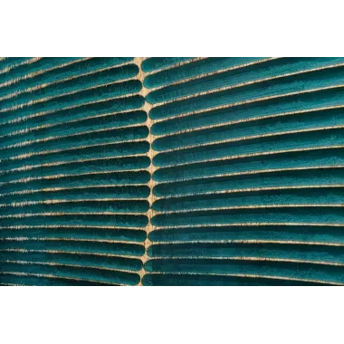 Invicta Szafka TV GOLDEN SUNSET 3D  turkusowe mango 180 x 55 x 40cm / 48525