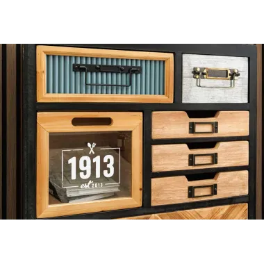 Invicta Komoda wysoka SECRETS sosna vintage 58 x 95 x 33cm / 48165