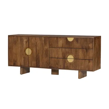 Invicta Komoda MADISON brązowe mango 177 x 76 x 38cm / 48838