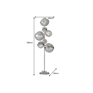 Invicta Lampa podłogowa LIQUID DIAMOND 170cm / 46022