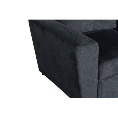 Invicta Sofa narożna APARTMENT z funkcją spania antracyt tkania 245 x 90 x 150cm / 47597