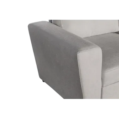 Invicta Sofa narożna APARTMENT z funkcją spania beżowa tkania 245 x 90 x 150cm / 47598