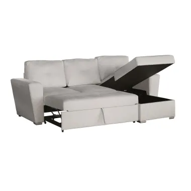 Invicta Sofa narożna APARTMENT z funkcją spania beżowa tkania 245 x 90 x 150cm / 47598