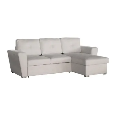 Invicta Sofa narożna APARTMENT z funkcją spania beżowa tkania 245 x 90 x 150cm / 47598