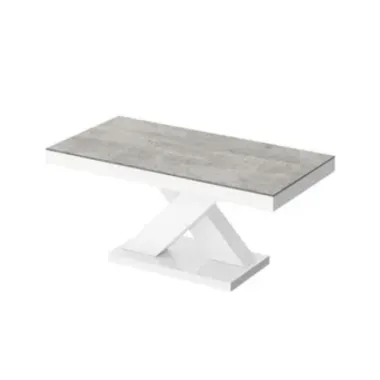 Stolik kawowy ława XENON MINI Grey white HG + biały HG 120 x 50 x 60cm