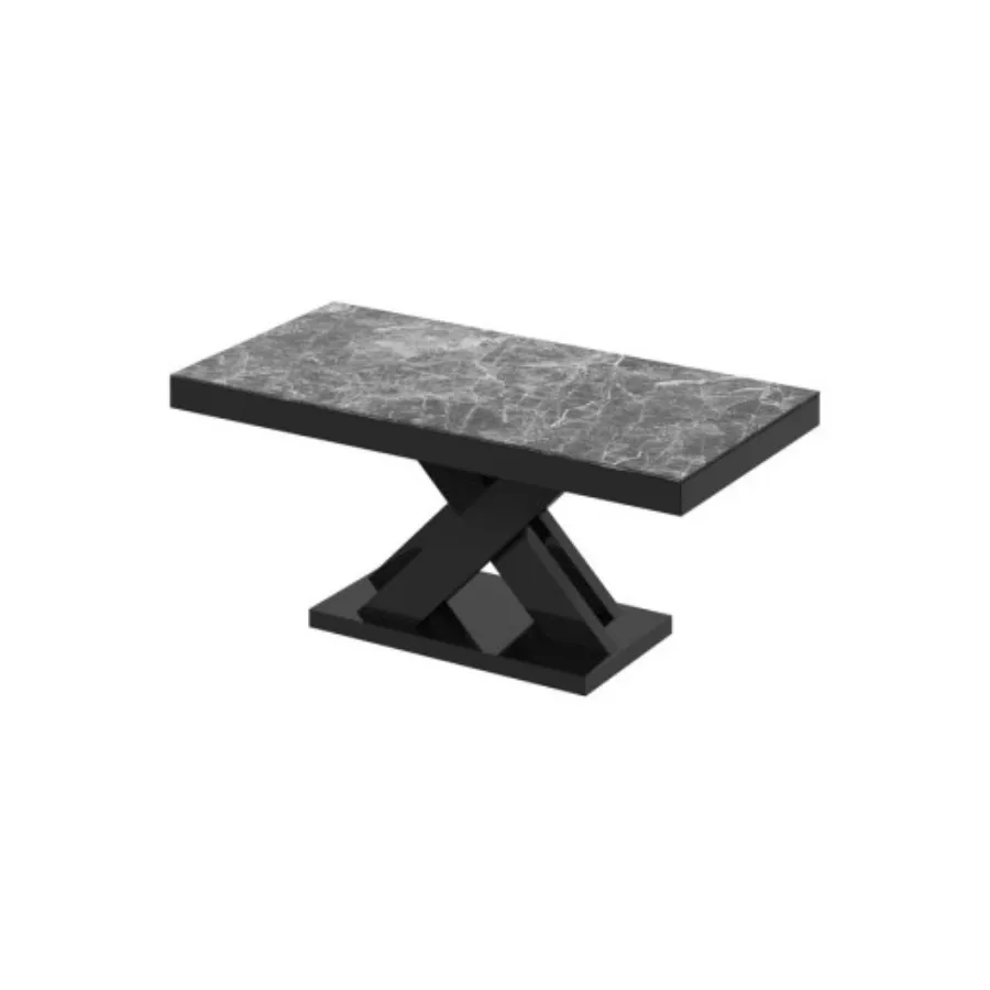 Stolik kawowy ława XENON MINI Venatino Dark Mat + czarny HG 120 x 50 x 60cm