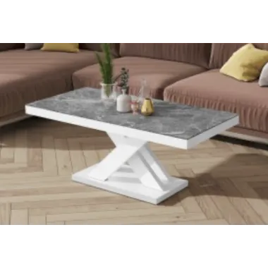 Stolik kawowy ława XENON MINI Venatino Dark HG + biały mat 120 x 50 x 60cm