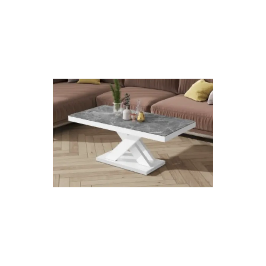 Stolik kawowy ława XENON MINI Venatino Dark HG + biały mat 120 x 50 x 60cm