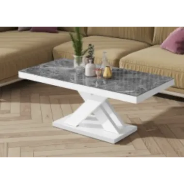 Stolik kawowy ława XENON MINI Venatino Dark Mat + biały HG 120 x 50 x 60cm