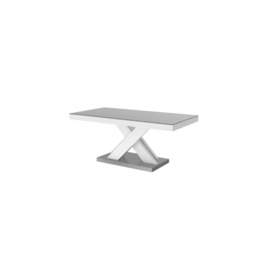 Stolik kawowy ława XENON MINI szaro biały 120 x 50 x 60cm