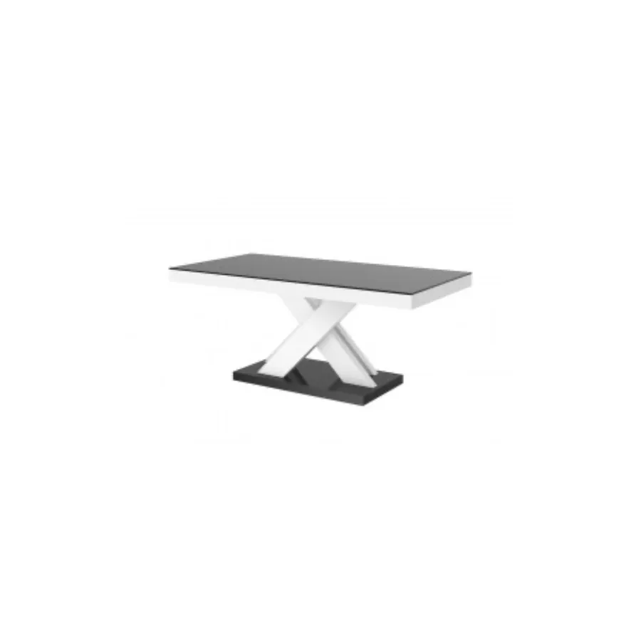 Stolik kawowy ława XENON MINI czarno biały 120 x 50 x 60cm