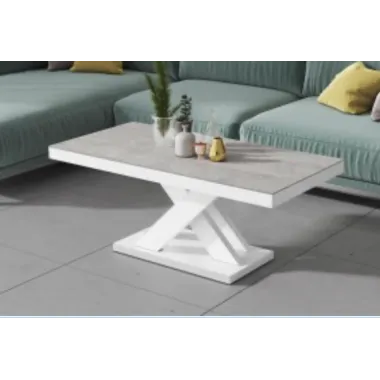 lik kawowy ława XENON MINI Grey Stone Mat + biały HG 120 x 50 x 60cm