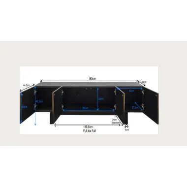Kare Szafka RTV PREZIOSO 180 x 45 x 40cm / 87844