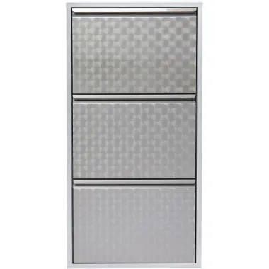 Kare Szafka na buty CARUSO 3 SILVER BRUSHED (MO) 50 x 103.5 x 15cm / 49273