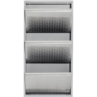 Kare Szafka na buty CARUSO 3 SILVER BRUSHED (MO) 50 x 103.5 x 15cm / 49273