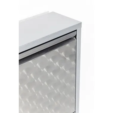 Kare Szafka na buty CARUSO 3 SILVER BRUSHED (MO) 50 x 103.5 x 15cm / 49273