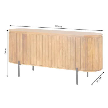 Invicta Komoda GATSBY mango 160 x 76 x 50cm / 48839