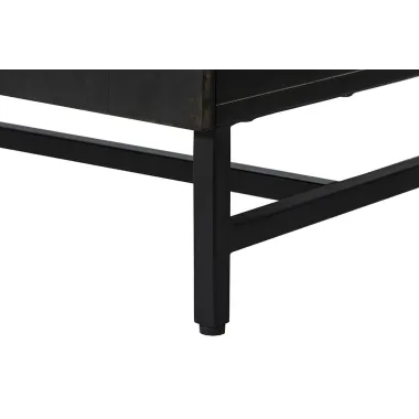 Invicta Komoda OXID czarno złoty metal z mango 180 x 77 x 39cm / 47857