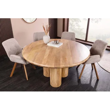Invicta Stół do jadalni ART DECO mango Ø 140cm / 47605