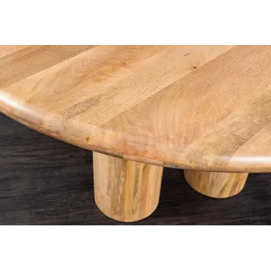 Invicta Stół do jadalni ART DECO mango Ø 140cm / 47605