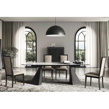 Włoski Stół KRYSTAL CERAMIC TOP TUNDRA 239 x 75.5 x 110cm / 155TAV.30CE